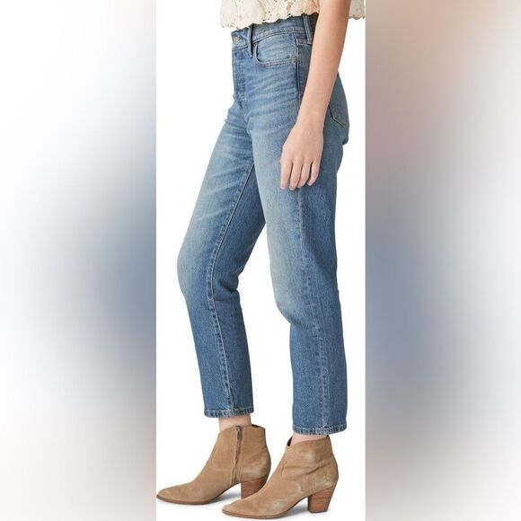 NWT Lucky Brand Drew Mom High Rise Taper Sz. 10/30 Ankle - Picture 1 of 11